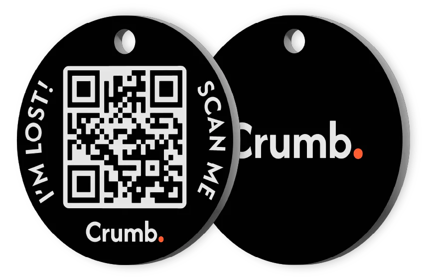 black crumb tags